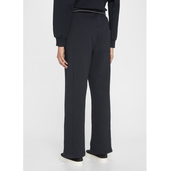 VAARA Elastic Flare-Leg Sweatpants 27" / Size XS / Black Pin Tuck Lounge Pants - Picture 4 of 12